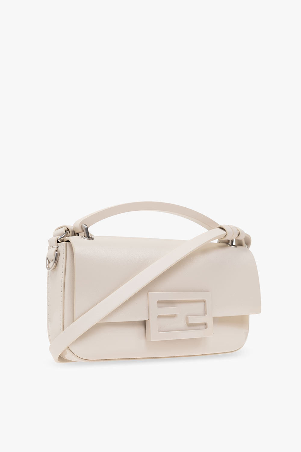 Cream 'Baguette' phone holder Fendi - fendi kids logo bib